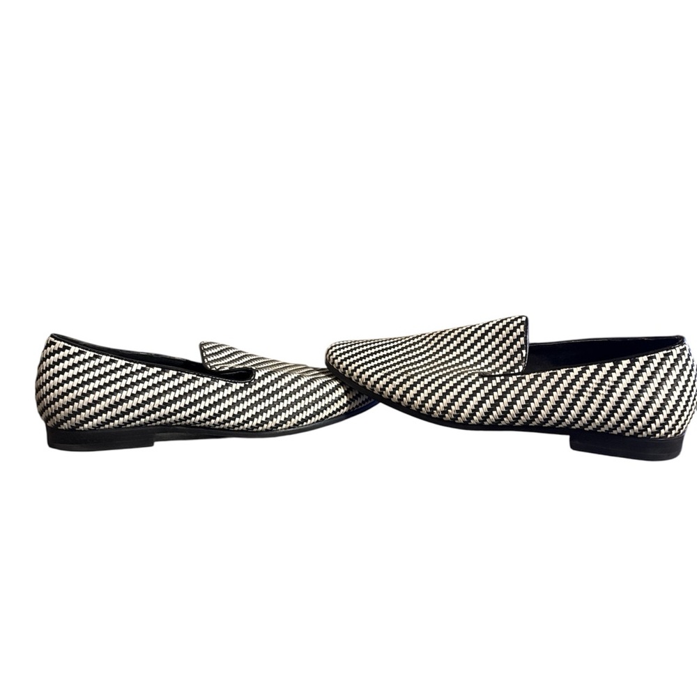 Giorgio Brutini White/Black Weaved Mens Loafers Size 9